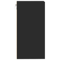 vidaXL Mobile Pensile “Riga” Nero 40x29,5x60 cm in Legno Multistrato