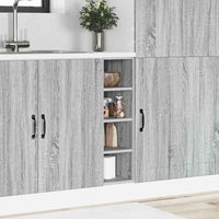 vidaXL Armadio Inferiore “Riga” Grigio Sonoma 20x44,5x81,5 cm