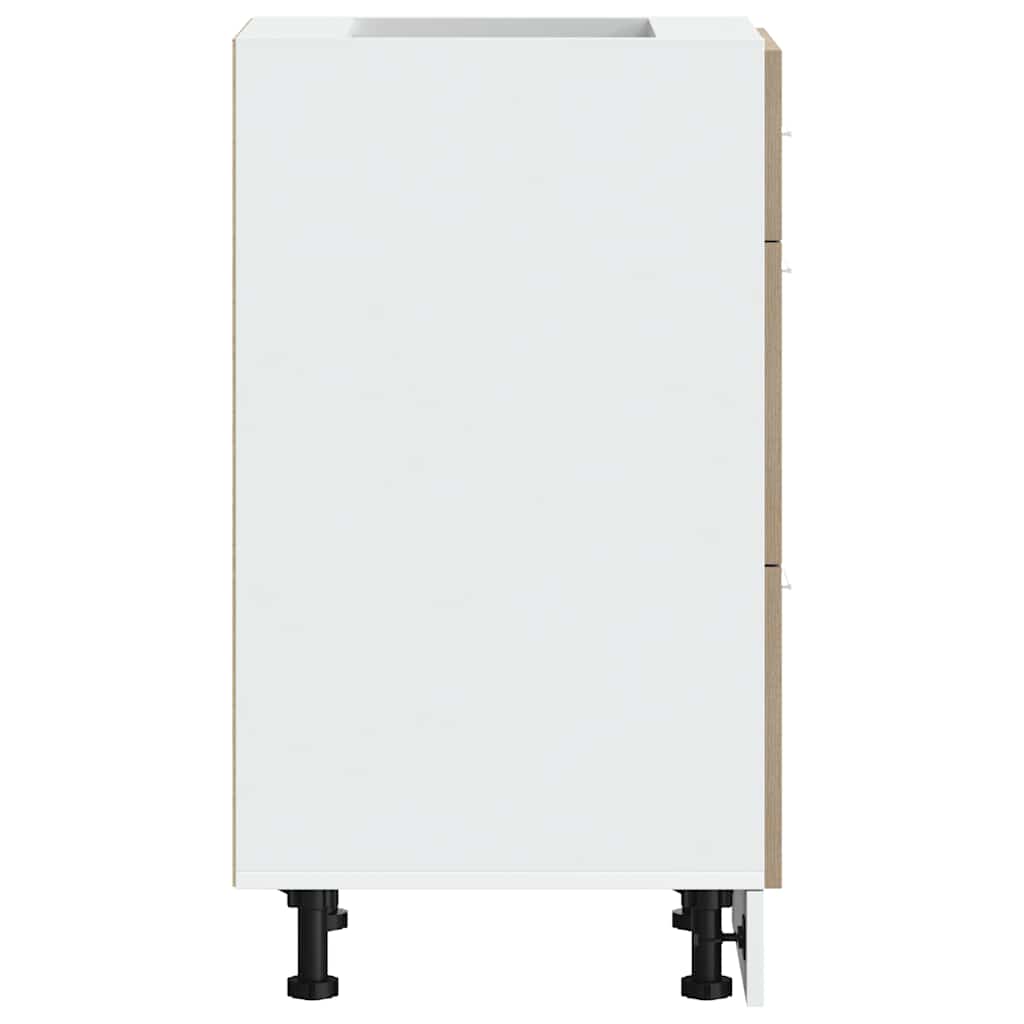 vidaXL Armadio Inferiore “Lyon” Rovere Sonoma 40x46x81,5 cm