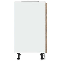 vidaXL Armadio Inferiore “Lyon” Rovere Fumo 40x46x81,5cm