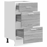 vidaXL Armadio Inferiore “Lyon” Grigio Sonoma 40x46x81,5 cm