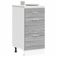 vidaXL Armadio Inferiore “Lyon” Grigio Sonoma 40x46x81,5 cm