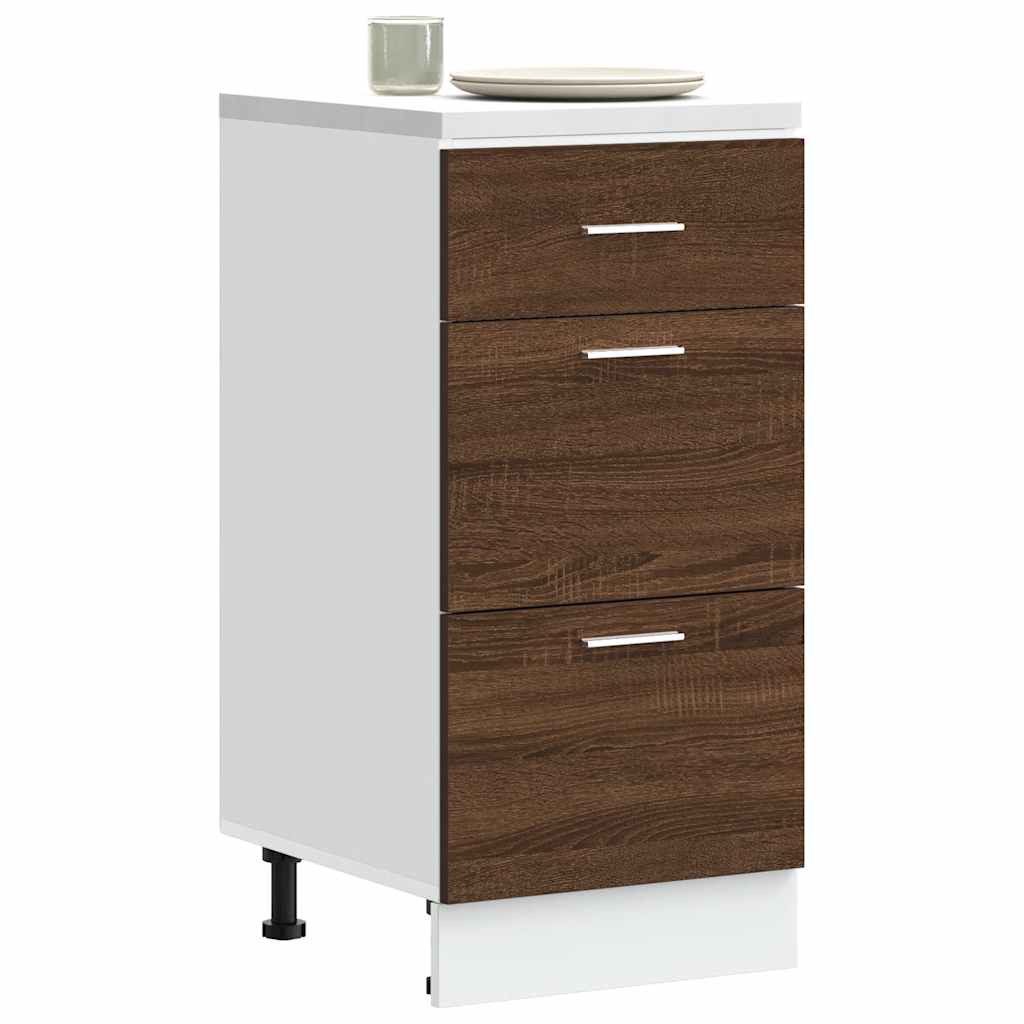 Armadio Inferiore Lyon Rovere Marrone 40x46x81,5cm