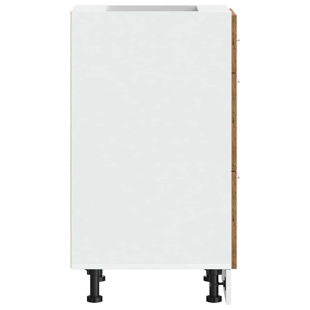 vidaXL Armadio Inferiore “Lyon” Legno Antico 40x46x81,5 cm