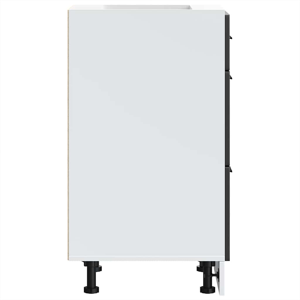 Mobiletto da cucina "Porto" nero in legno ingegnerizzato 854221