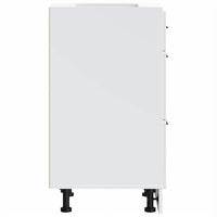 Mobiletto da cucina "Porto" Bianco lucido in legno ingegnerizzato 854222