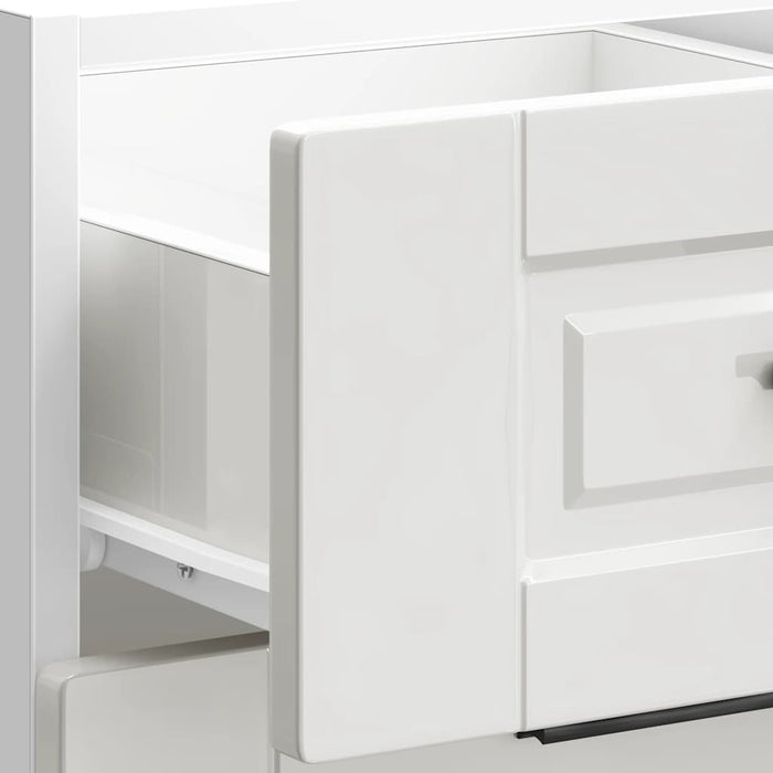 Mobiletto da cucina "Porto" Bianco lucido in legno ingegnerizzato 854222