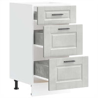 vidaXL Base da Cucina Porto Grigio Cemento in Legno Multistrato