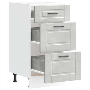 vidaXL Base da Cucina Porto Grigio Cemento in Legno Multistrato