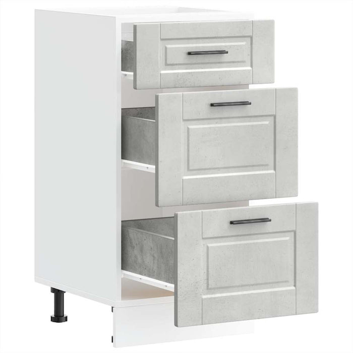 vidaXL Base da Cucina Porto Grigio Cemento in Legno Multistrato