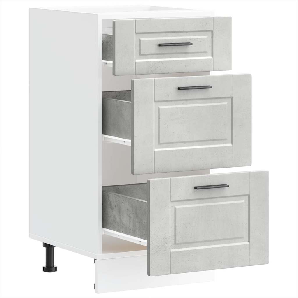 Base da Cucina-Mobile Base da Cucina Porto Grigio Cemento in Legno Multistrato 246040