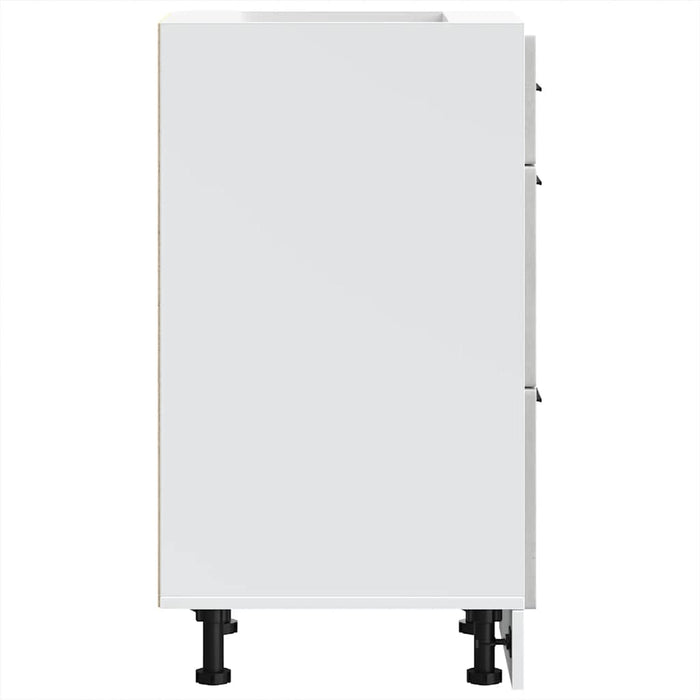 vidaXL Base da Cucina Porto Grigio Cemento in Legno Multistrato