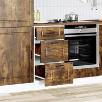 Base da Cucina Porto Rovere Fumo in Legno Multistrato 854225