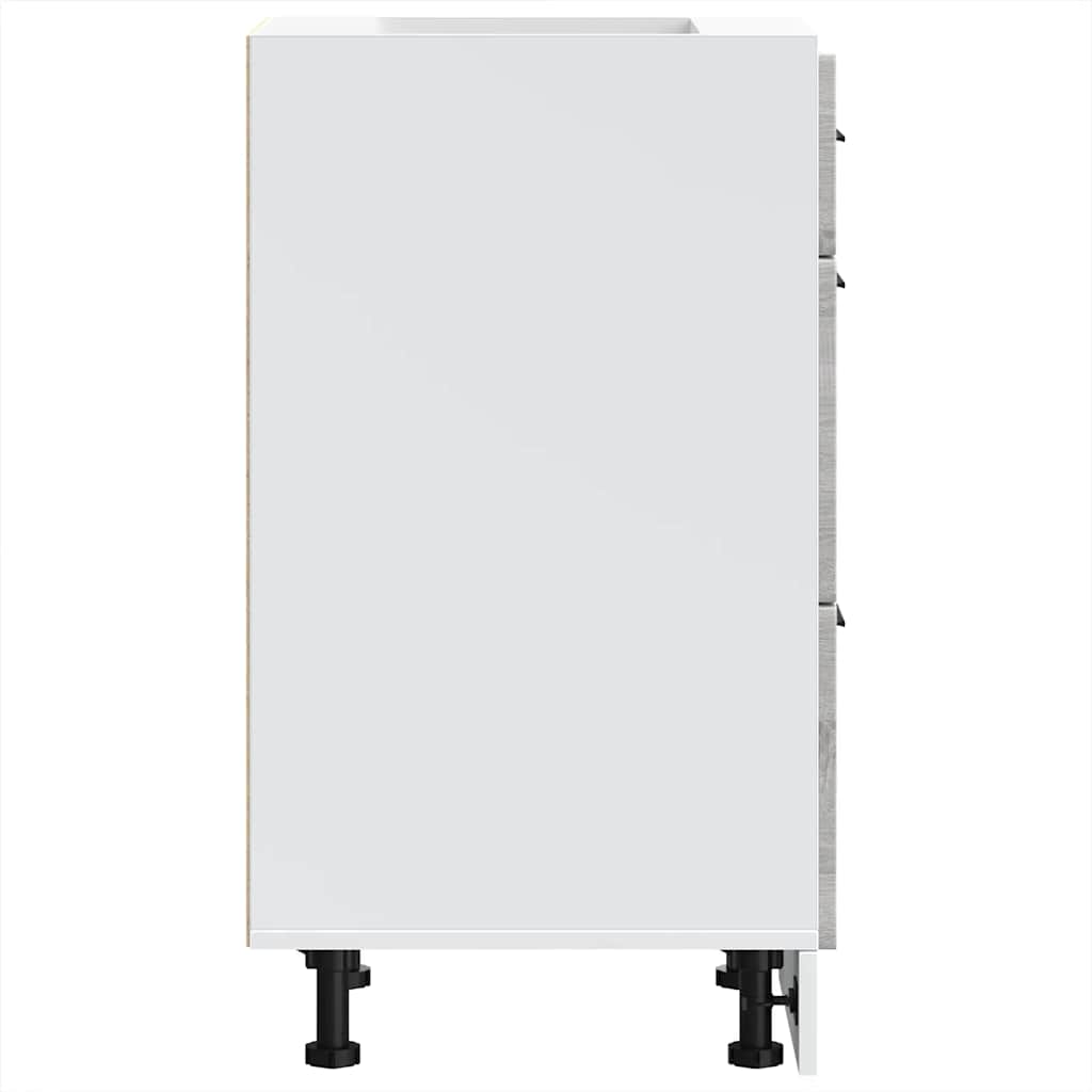 Base da Cucina-Mobile Base da Cucina Porto Grigio Sonoma in Legno Multistrato 865851