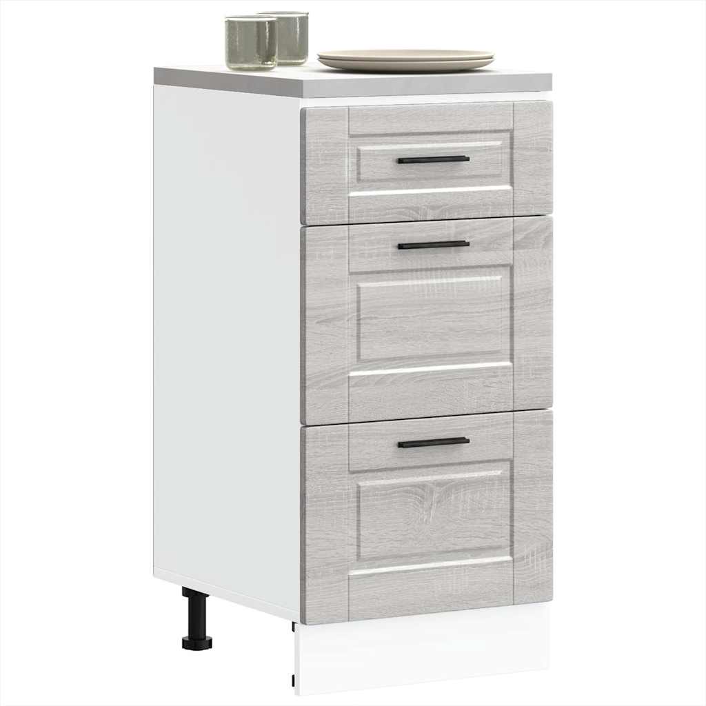 Base da Cucina Porto Grigio Sonoma in Legno Multistrato 854226