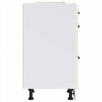 vidaXL Base da Cucina Lucca Bianco in Legno Multistrato