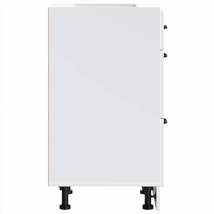 vidaXL Base da Cucina Lucca Bianco in Legno Multistrato