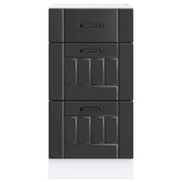 Mobiletto da cucina "Lucca" Nero in legno ingegnerizzato 854231