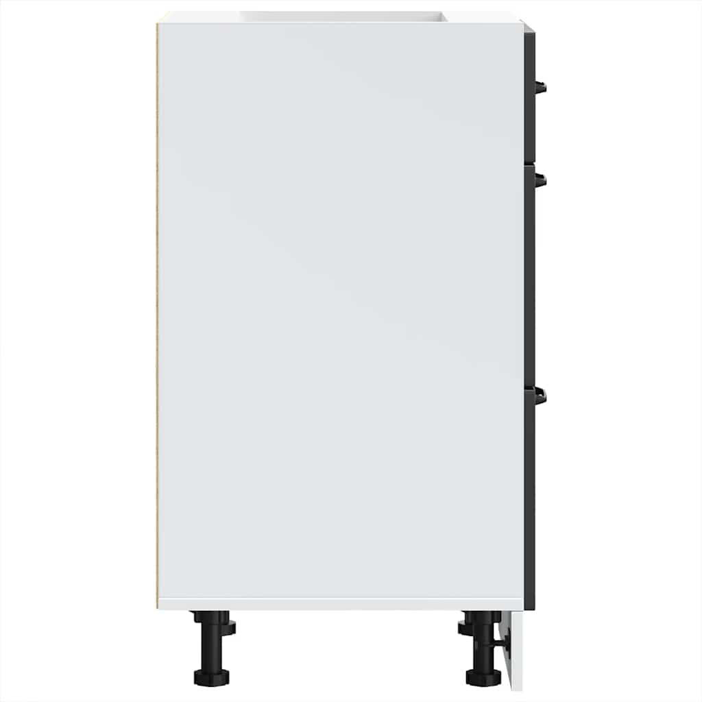 Mobiletto da cucina "Lucca" Nero in legno ingegnerizzato 854231