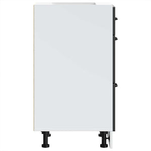 Mobiletto da cucina "Lucca" Nero in legno ingegnerizzato 854231