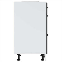 vidaXL Base da Cucina Lucca Nero in Legno Multistrato