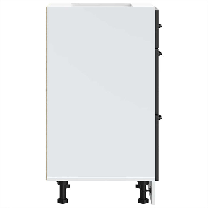 vidaXL Base da Cucina Lucca Nero in Legno Multistrato