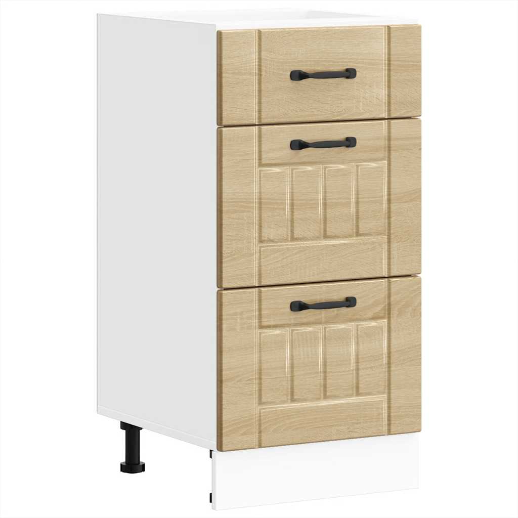 vidaXL Base da Cucina Lucca Rovere Sonoma in Legno Multistrato