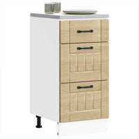 vidaXL Base da Cucina Lucca Rovere Sonoma in Legno Multistrato