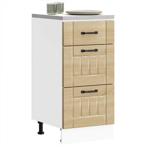 vidaXL Base da Cucina Lucca Rovere Sonoma in Legno Multistrato