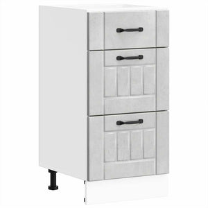 Base da Cucina-Mobile Base da Cucina Lucca Grigio Cemento in Legno Multistrato 165967