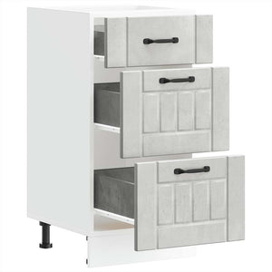 Base da Cucina-Mobile Base da Cucina Lucca Grigio Cemento in Legno Multistrato 165967