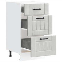 Base da Cucina Lucca Grigio Cemento in Legno Multistrato 854234