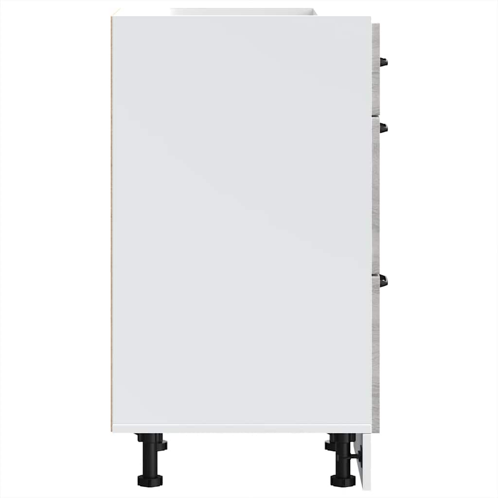 Base da Cucina Lucca Grigio Sonoma in Legno Multistrato 854236