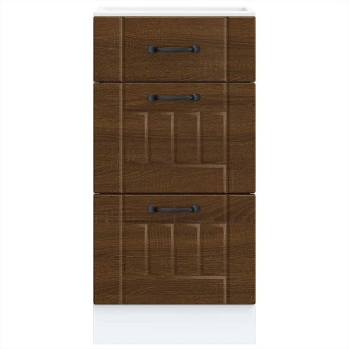 Base da Cucina Lucca Rovere Marrone in Legno Multistrato