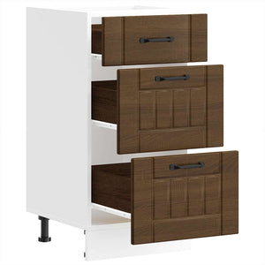 Base da Cucina Lucca Rovere Marrone in Legno Multistrato 854237