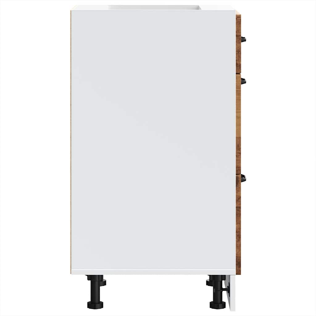 vidaXL Base da Cucina Lucca Legno Antico in Legno Multistrato