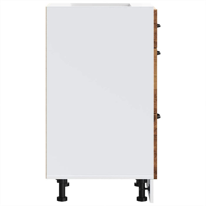 vidaXL Base da Cucina Lucca Legno Antico in Legno Multistrato