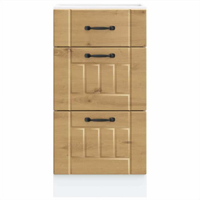 Base da Cucina Lucca Rovere Artigianale in Legno Multistrato 854239