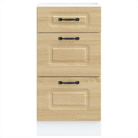 Mobiletto da cucina "Kalmar" Bianco lucido in legno ingegnerizzato 854242