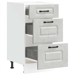 Base da Cucina-Mobile Base da Cucina Kalmar Grigio Cemento in Legno Multistrato 550852