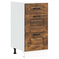 Base da Cucina-Mobile Base da Cucina Kalmar Rovere Fumo in Legno Multistrato 235865