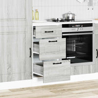 Base da Cucina Kalmar Grigio Sonoma in Legno Multistrato 854246