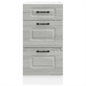 Base da Cucina Kalmar Grigio Sonoma in Legno Multistrato 854246