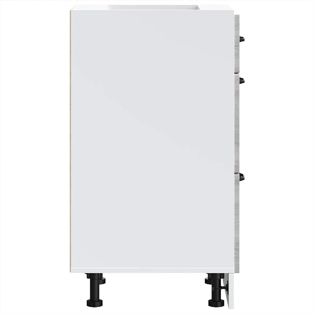 vidaXL Base da Cucina Kalmar Grigio Sonoma in Legno Multistrato