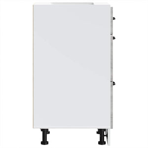 Base da Cucina Kalmar Grigio Sonoma in Legno Multistrato 854246