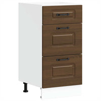 vidaXL Base da Cucina Kalmar Rovere Marrone in Legno Multistrato