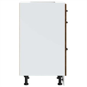 vidaXL Base da Cucina Kalmar Rovere Marrone in Legno Multistrato