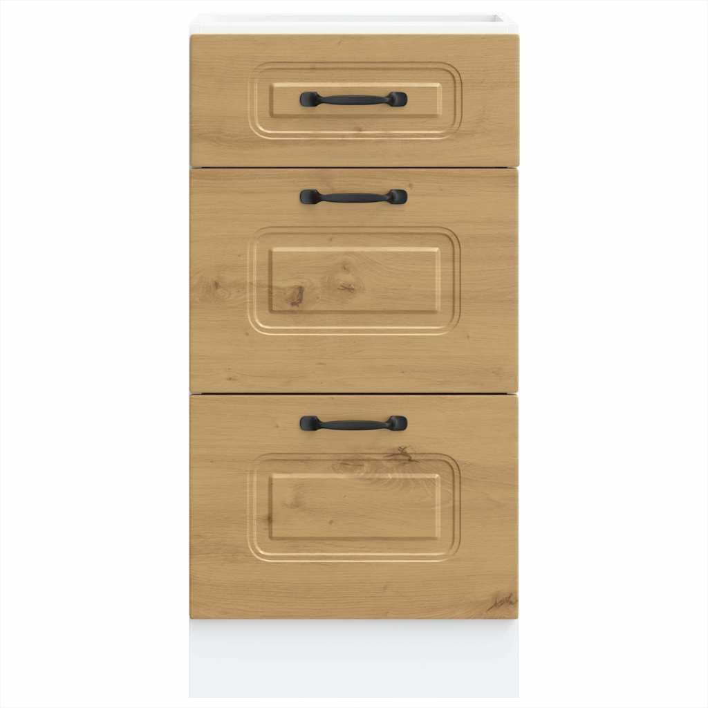 Base da Cucina Kalmar Rovere Artigianale in Legno Multistrato 854249