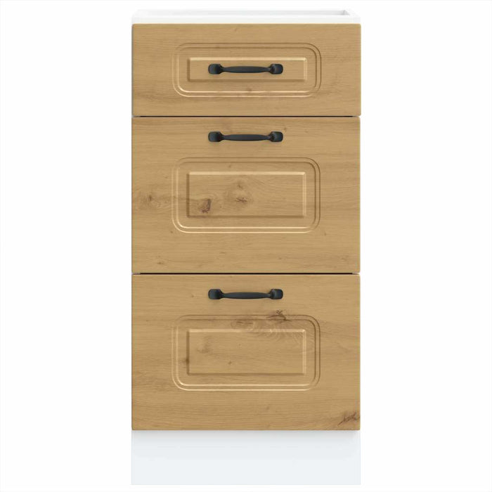 Base da Cucina Kalmar Rovere Artigianale in Legno Multistrato 854249