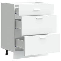 vidaXL Base da Cucina “Lyon” Bianco in Legno Multistrato